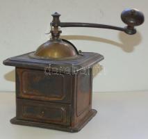 Peugeot Freres márkájú régi fém kávédaráló / Vintage French metal coffee grinder 10x10x10cm