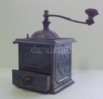 Leinbrock márkájú régi fém kávédaráló jó állapotban / Vintage metal coffee gridner in good shape 17x12x12cm