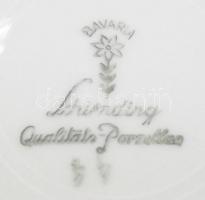 Aranyozott német Bavaria porcelán teás csésze hozzávaló tányérral hibátlan állapotban 7cm