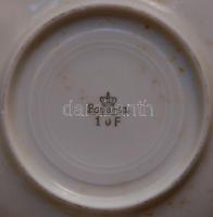 3db klf német Bavaria porcelán teás csésze hozzávaló tányérral (apró lepattogzások)