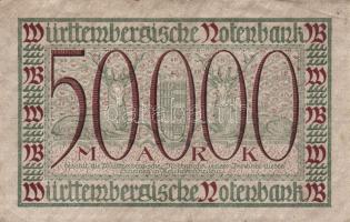 Német Birodalom/Weimari Köztársaság/Stuttgart 1923. 50.000M (2x) T:II-
Germany-Weimar Republic/Stutt...