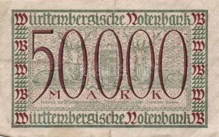 Német Birodalom/Weimari Köztársaság/Stuttgart 1923. 50.000M (2x) T:II-
Germany-Weimar Republic/Stutt...