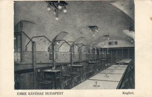 Budapest VII. Emke Kávéház belső, Kuglizó
