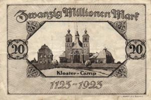 Német Birodalom/Weimari Köztársaság/Moers 1923.7.15. 100.000M + 1923.9.4. 20.000.000M T:III-,III
Ger...