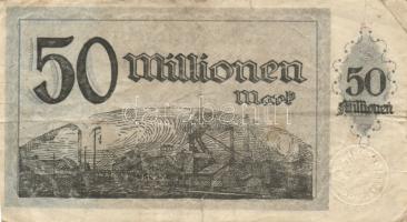 Német Birodalom/Weimari Köztársaság/Hamborn/August Thyssen-Hütte 1923.9.1. 50.000.000M + 1924.3.31. ...