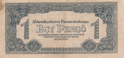 1944. "Vöröshadsereg Parancsnoksága" tétel, benne: 1P (2x) klf méretű hátlapi nyomat + 5P (2x) klf nyomat + 10P + 20P + 50P + 100P (2x) + 1000P T:III,III-