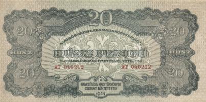 1944. "Vöröshadsereg Parancsnoksága" tétel, benne: 1P (2x) klf méretű hátlapi nyomat + 5P ...