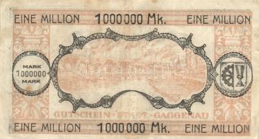 Német Birodalom/Weimari Köztársaság/Gaggenau/Elberfeld 1923.8. 1.000.000M + 1923.8.3. 500.000M T:III...