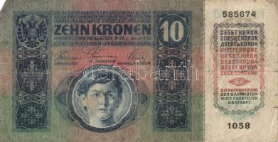 1912-1915. 10K (2x) + 20K (4x) + 50K (2x) + 100K (2x) két darab bankjegy kivételével mind román felü...