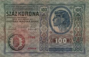 1912-1915. 10K (2x) + 20K (4x) + 50K (2x) + 100K (2x) két darab bankjegy kivételével mind román felü...