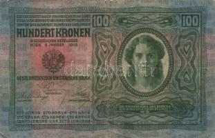 1912-1915. 10K (2x) + 20K (4x) + 50K (2x) + 100K (2x) két darab bankjegy kivételével mind román felü...