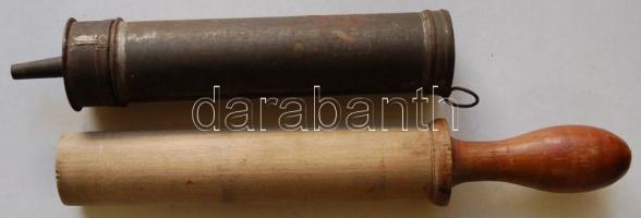 cca 1920 Régi hurkatöltő /
Vintage sausage stuffer 34cm