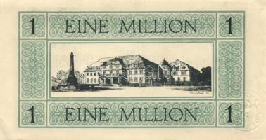 Német Birodalom/Weimari Köztársaság/Opladen 1923.8.28. 1.000.000M (2x) kétféle sorszámozás T:II
Germ...