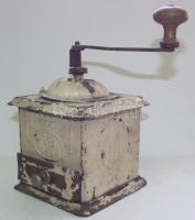 F.B. Ideál típusú régi fém kávédaráló jó állapotban / Vintage metall coffee grinder in good shape 20x12x12cm
