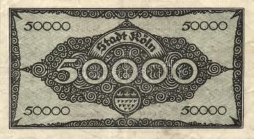 Német Birodalom/Weimari Köztársaság/Köln 1923.7.2. 50.000M (2x) + 1923.8.4. 1.000.000M T:II-,III
Ger...