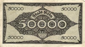 Német Birodalom/Weimari Köztársaság/Köln 1923.7.2. 50.000M (2x) + 1923.8.4. 1.000.000M T:II-,III
Ger...