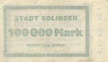 Német Birodalom/Weimari Köztársaság/Solingen 1923.7.10. 100.000M (2x) klf sorozat T:II-
Germany-Weim...