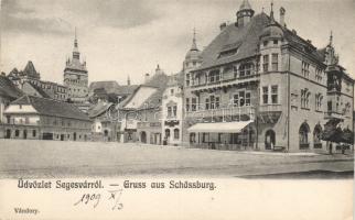 Segesvár castle square