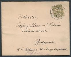 1906 Kaas Ivor publicista, politikus saját kézzel írt, bensőséges hangú levele Pogány Stemmer Kálmán...