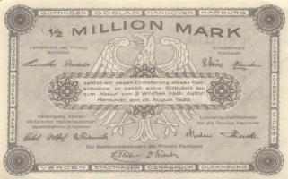 Német Birodalom/Weimari Köztársaság/Hannover/Vereinigung niedersächsischer Handelskammern 1923.8.15....