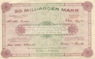 Német Birodalom/Weimari Köztársaság/Hannover/Vereinigung niedersächsischer Handelskammern 1923.8.15....