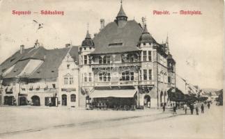 Segesvár market place (Rb)