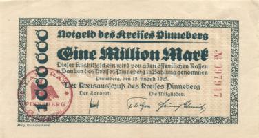 Német Birodalom/Weimari Köztársaság/Dinneberg 1923.8.19. 1.000.000M (2x) T:II
Germany-Weimar Republi...