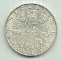 Ausztria 1969. 25Sch Ag "Peter Rosegger" T:2 Austria 1969. 25 Schilling Ag "Peter Rosegger" C:XF