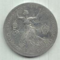 Ausztria 1908. 5K Ag "Jubileum" T:3 Austria 1908. 5 Corona Ag "Jublilee" C:F