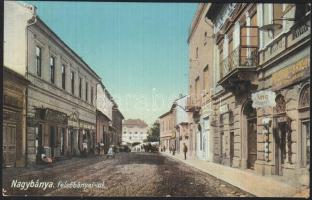 Nagybánya Felsőbányai út, Kellner és Sándor vaskereskedése, temetkezési intézet / funeral services and ironware shop