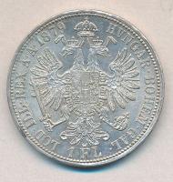 Ausztria 1879. 1Fl Ag T:2 ph.
Austria 1879. 1 Florin Ag C:XF edge error