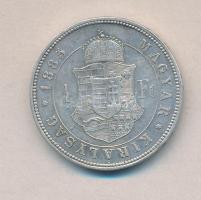 1885KB. 1Ft Ag "Ferenc József" T:2-