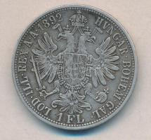 Ausztria 1892 1Fl Ag T:2-
Austria 1892 1 Florin Ag C:VF