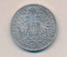 Ausztria 1878 1Fl Ag T:2-
Austria 1878 1 Florin Ag C:VF