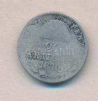 1870GYF 20Kr &quot;Váltó Pénz&quot; Ag T:3-