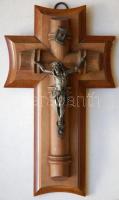 Fa-fém feszület / Wood-metal crucifix 21cm