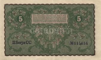 Lengyelország 1919. 5M + 10M + 20M + 100M + 1000M T:II,III,III- (1000M hajtatlan,szélei sérültek)
Po...