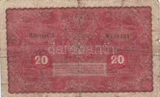 Lengyelország 1919. 5M + 10M + 20M + 100M + 1000M T:II,III,III- (1000M hajtatlan,szélei sérültek)
Po...