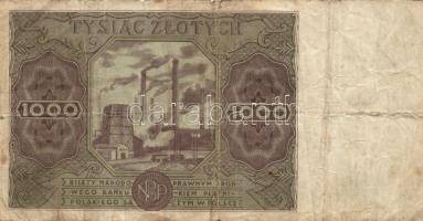Lengyelország 1947. 1000M T:III
Poland 1947. 1000 Marek C:F