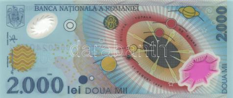 Románia 1999. 2000L (2x) &quot;Napfogyatkozás&quot; T:I,II Romania 1999. 2000 Lei (2x) &quot;Solar eclipse&quot; C:Unc,XF