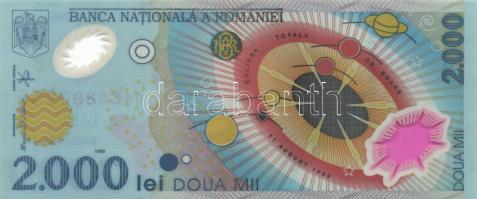 Románia 1999. 2000L (2x) "Napfogyatkozás" T:I,II
Romania 1999. 2000 Lei (2x) "Solar e...