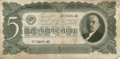 Szovjetunió 1937. 1Ch + 3Ch + 5Ch T:III,III-
Soviet Union 1937. 1 Chervonetz + 3 Chervonetz + 5 Cher...