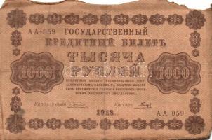 Oroszország 1917. 250R (2x) + 1918. 50R + 1000R T:III,III-
Russia 1917. 250 Rubles (2x)  1918. 50 Ru...