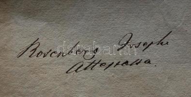 1825 Eckstein Ferenc orvosdoktor, császári és királyi tanácsos, Somogymegye táblabirája álta alíárt ...