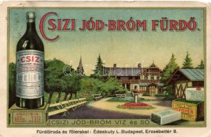 Csízfürdő mineral water advertisement