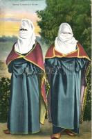 5 db régi, török folklór képeslap