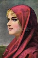 5 db régi, török folklór képeslap