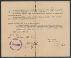 1936 Cserkész táborozási igazolvány