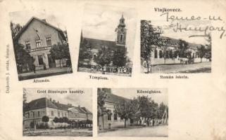 Vlajkovec with railway station and Romanian school (EK)