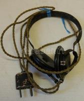 cca 1930 Pallaphon-Duplex detektoros rádió fejhallgatóval /
Pallaphon-Duplex radio and head-set